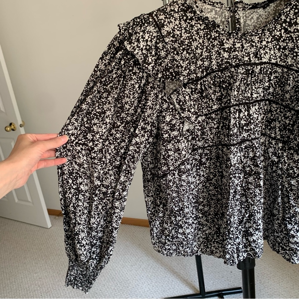 Rails Floral Ruffle Blouse Small - Picture 4 of 9